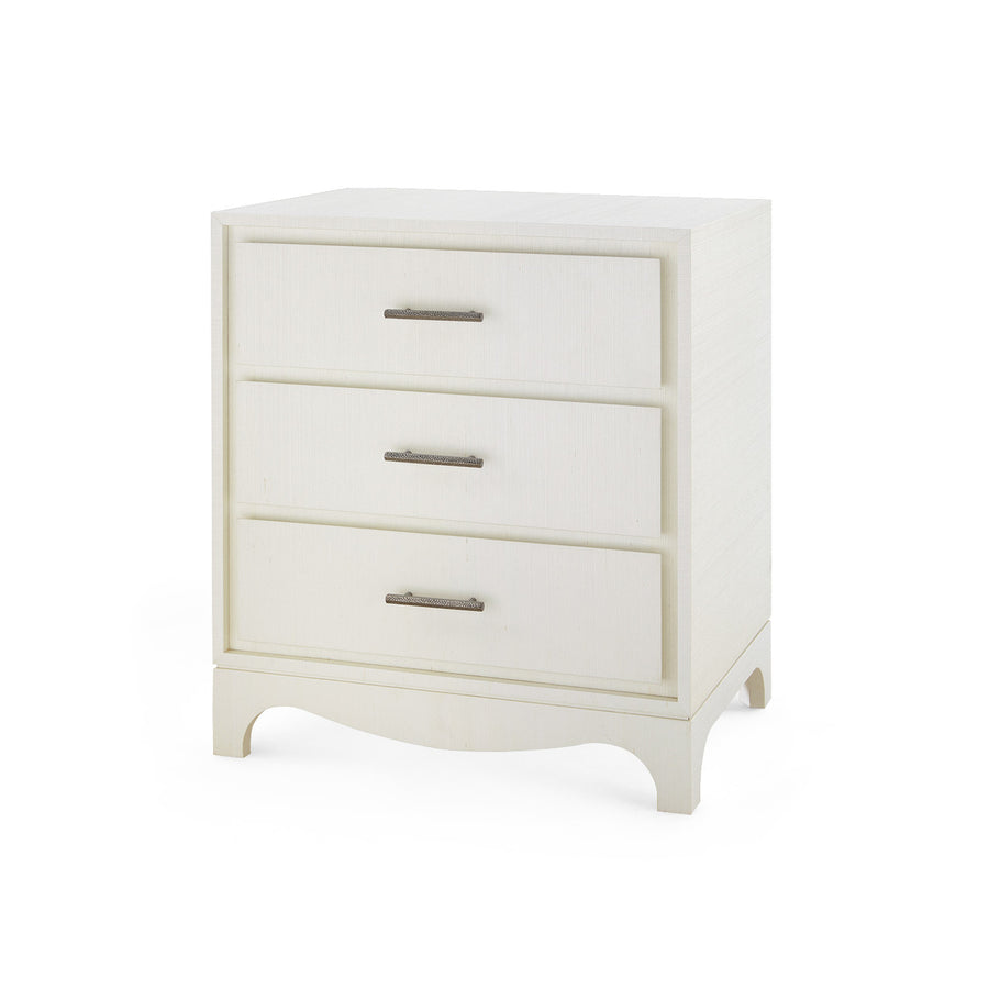 Barrett 3-Drawer End Table, Sand White