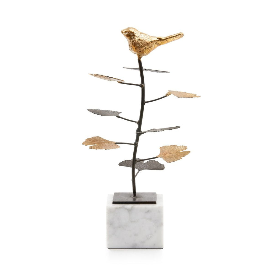 Birdsong Statue, Gold Leaf