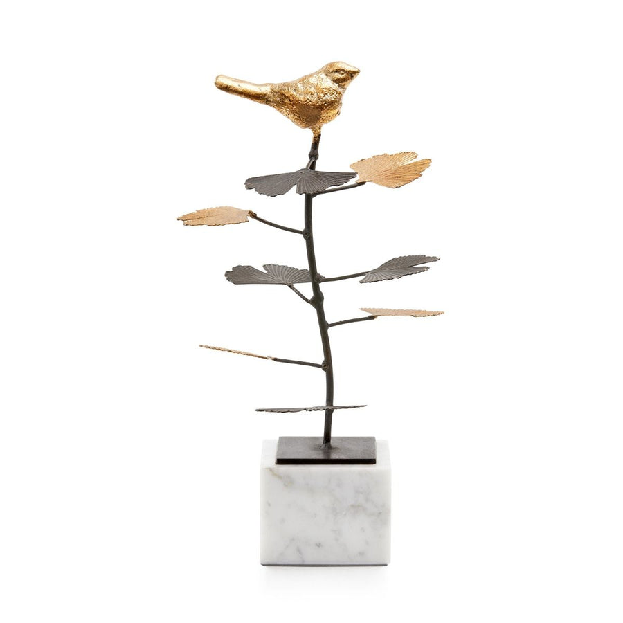 Birdsong Statue, Gold Leaf