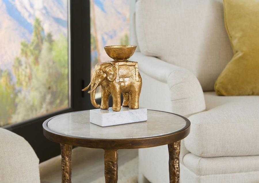 Tusker Statue, Gold Leaf