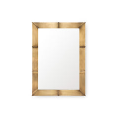 Brea Large Mirror, Antique Brass