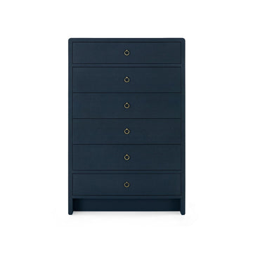 Bryant Tall 6-Drawer, Blue Steel