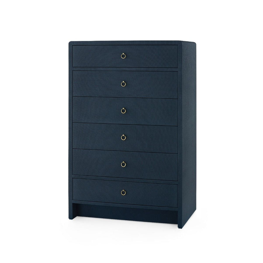 Bryant Tall 6-Drawer, Blue Steel