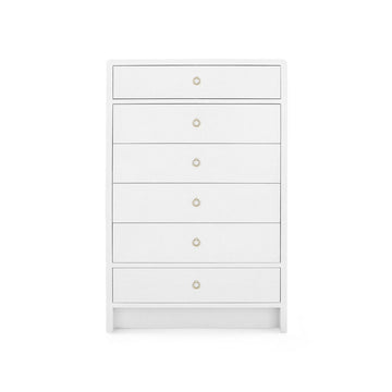 Bryant Tall 6-Drawer, Chiffon White