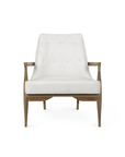 Bastian Lounge Chair, Driftwood and Frosted Alabaster