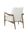 Bastian Lounge Chair, Driftwood and Frosted Alabaster