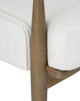 Bastian Lounge Chair, Driftwood and Frosted Alabaster