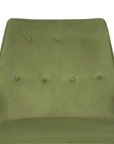 Bastian Lounge Chair, Driftwood and Forest Velvet