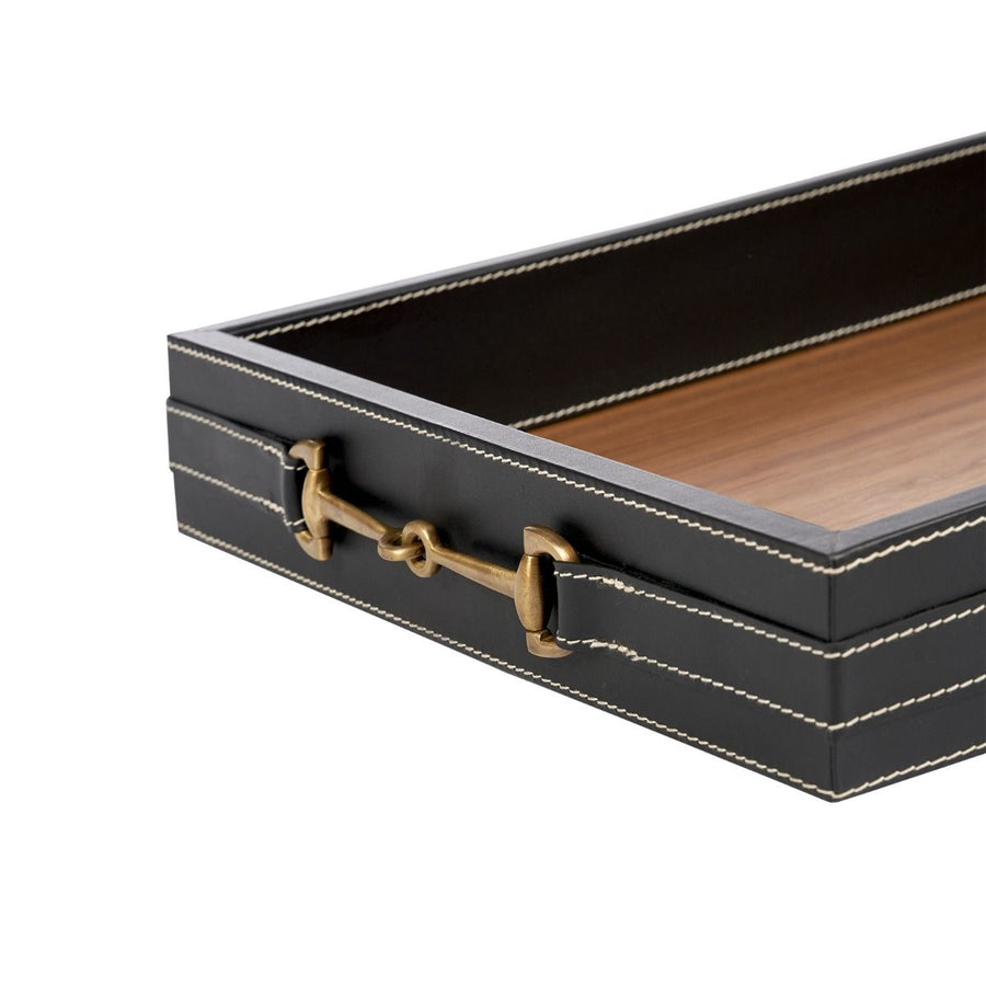 Buckley Rectangular Serving Tray, Black