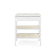Caanan 1-Drawer Side Table, Vanilla - Maison Vogue