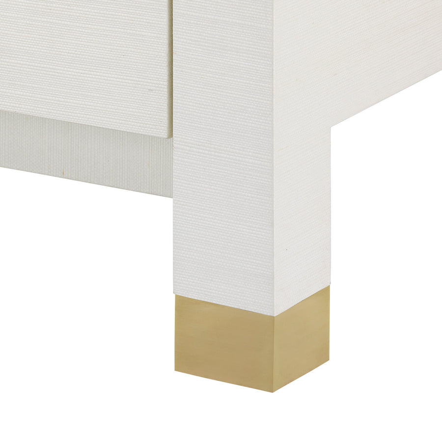 Camden 3-Drawer End Table, Sand White