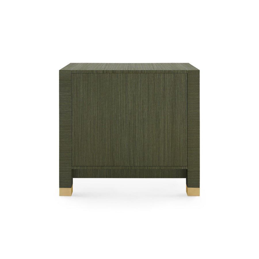 Camden 3-Drawer End Table, Deep Olive