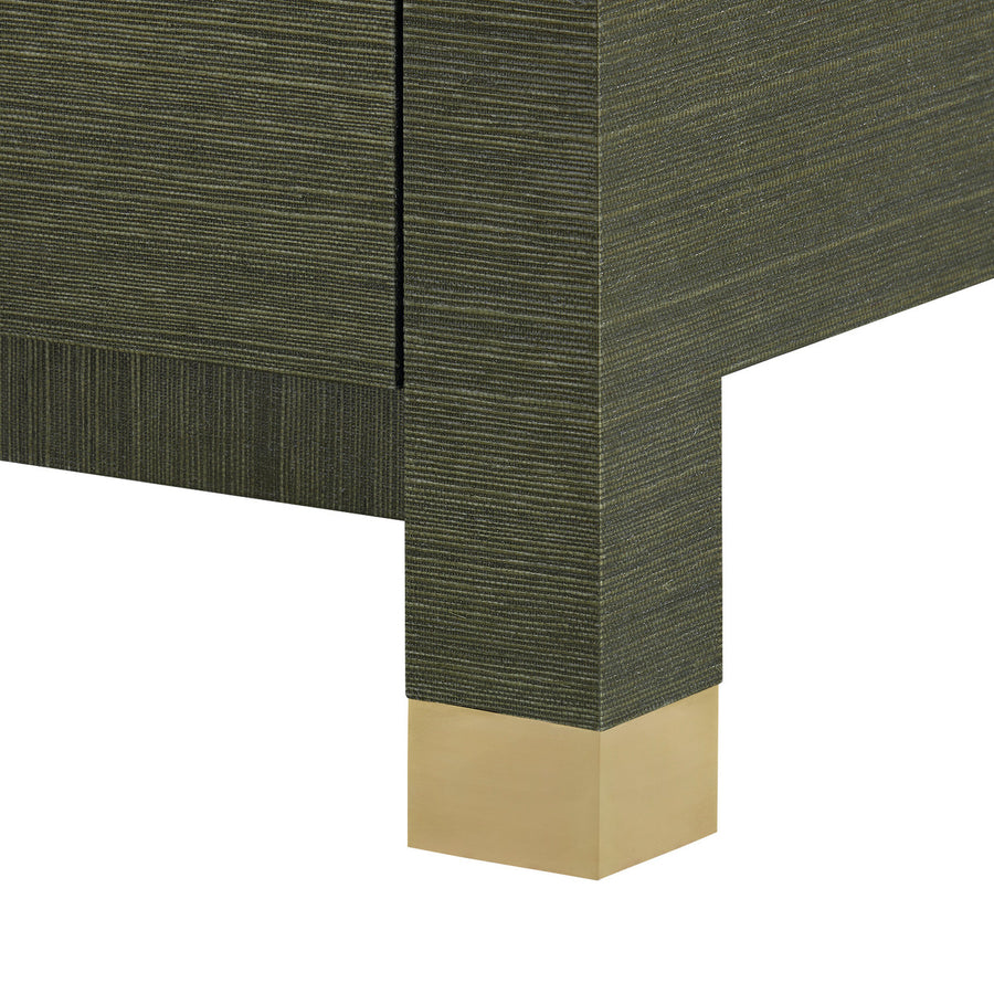 Camden 3-Drawer End Table, Deep Olive