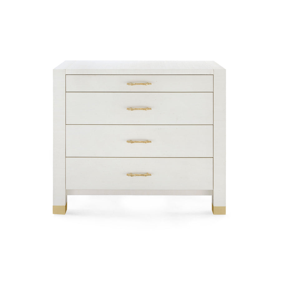 Camden Large 4-Drawer, Sand White