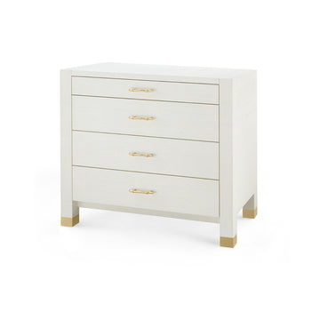 Camden Large 4-Drawer, Sand White