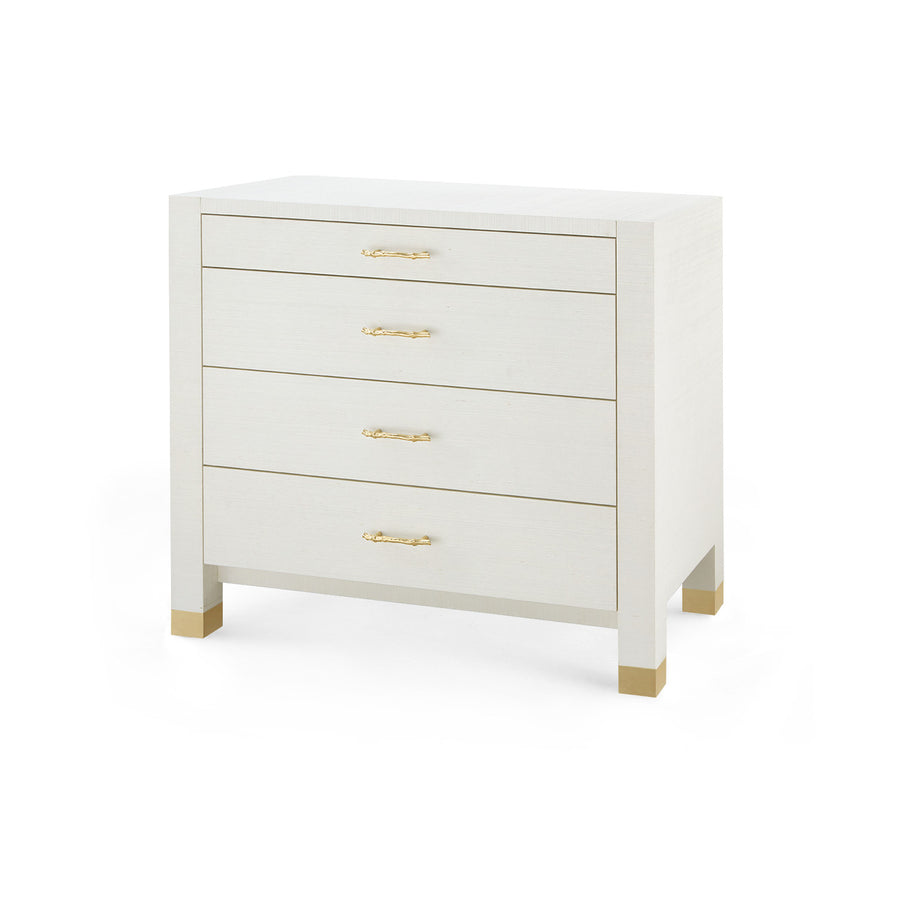 Camden Large 4-Drawer, Sand White