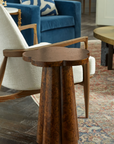 Callie Accent Table, Walnut Burl