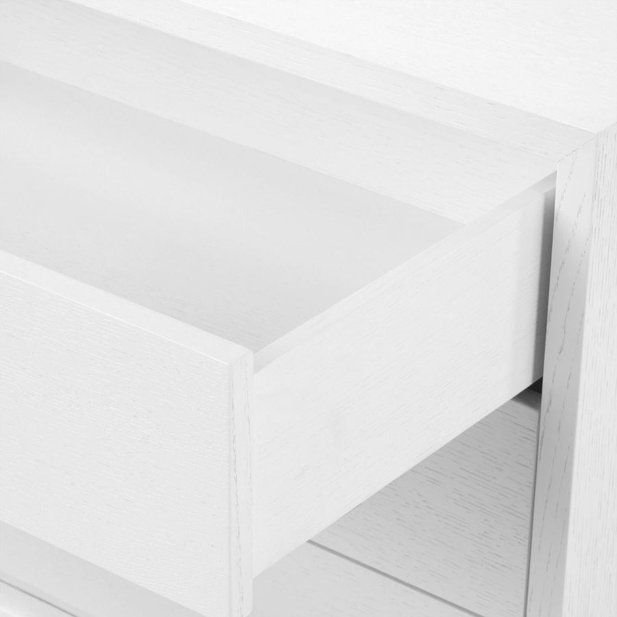 Cora 4-Drawer End Table, Soft White