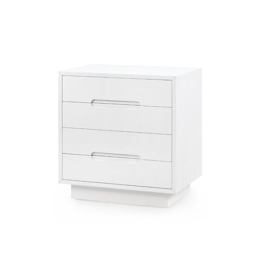 Cora 4-Drawer End Table, Soft White