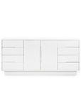 Cora 8-Drawer & 2-Door Cabinet, Soft White