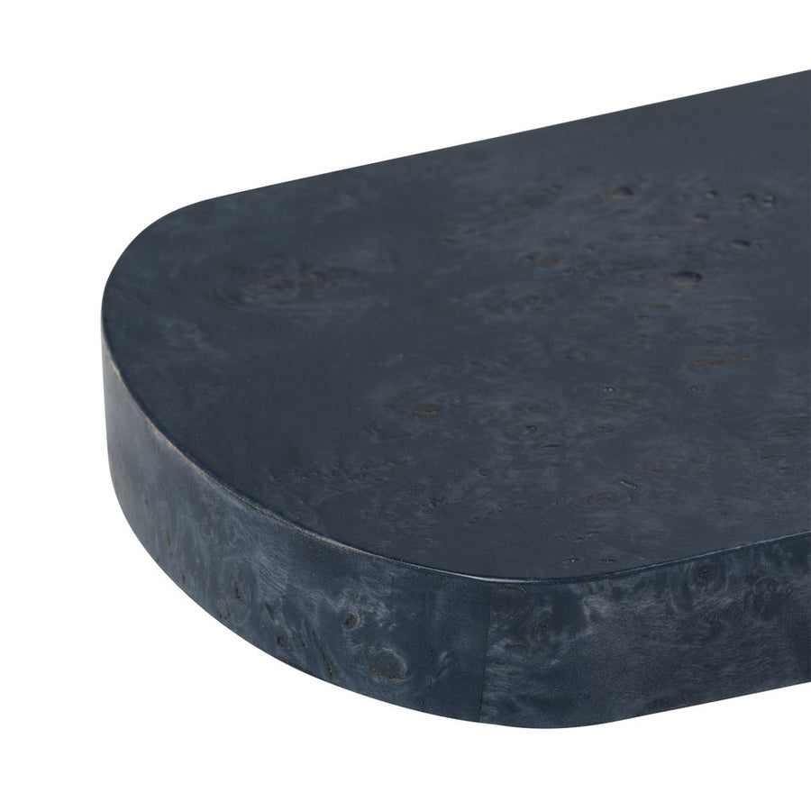 Casey Side Table, Azure Burl