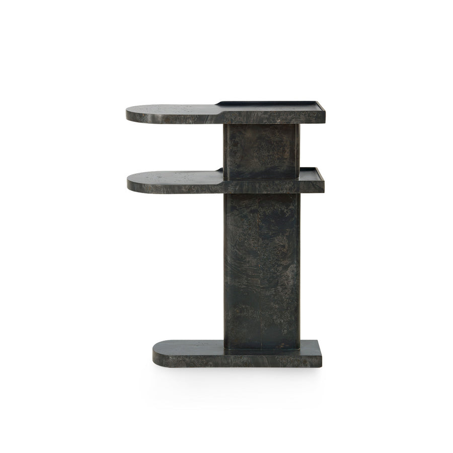 Casey Side Table, Arabica Burl