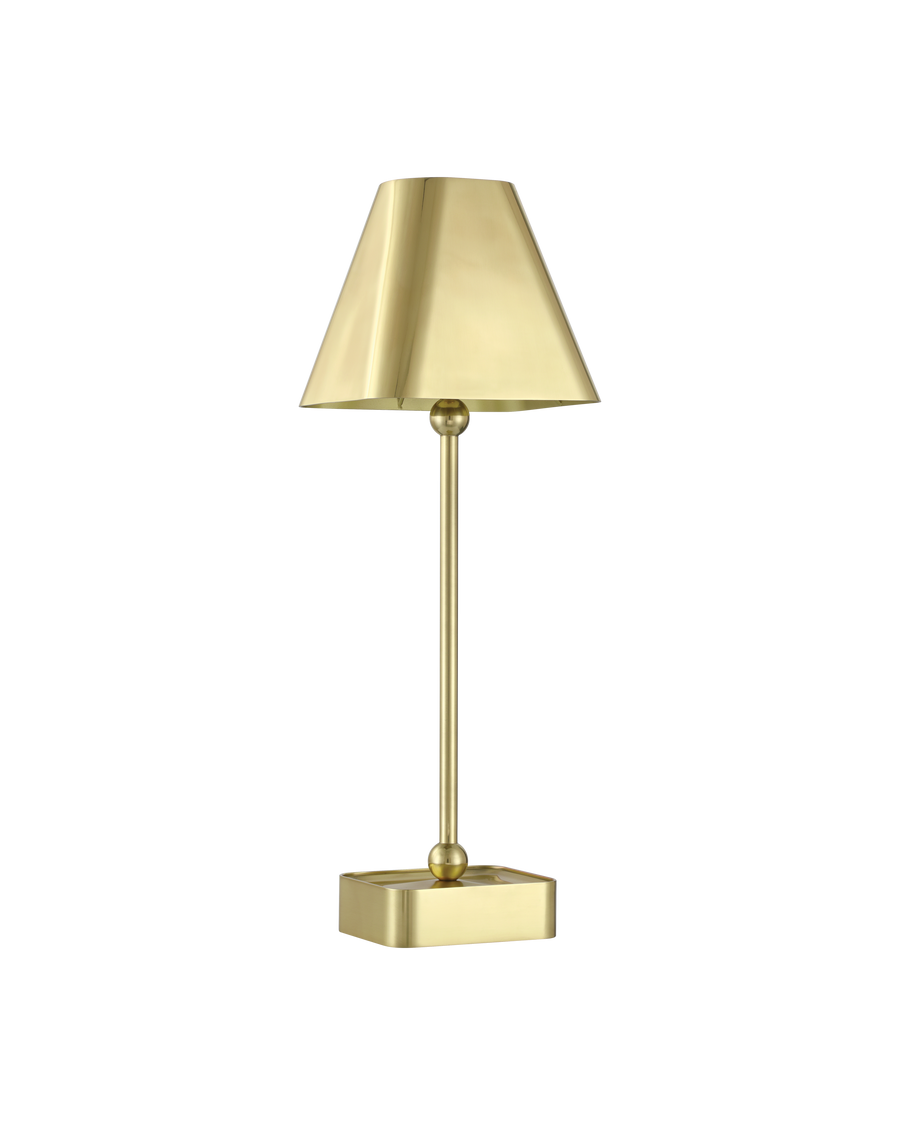 Gadabout Brass Cordless Table Lamp