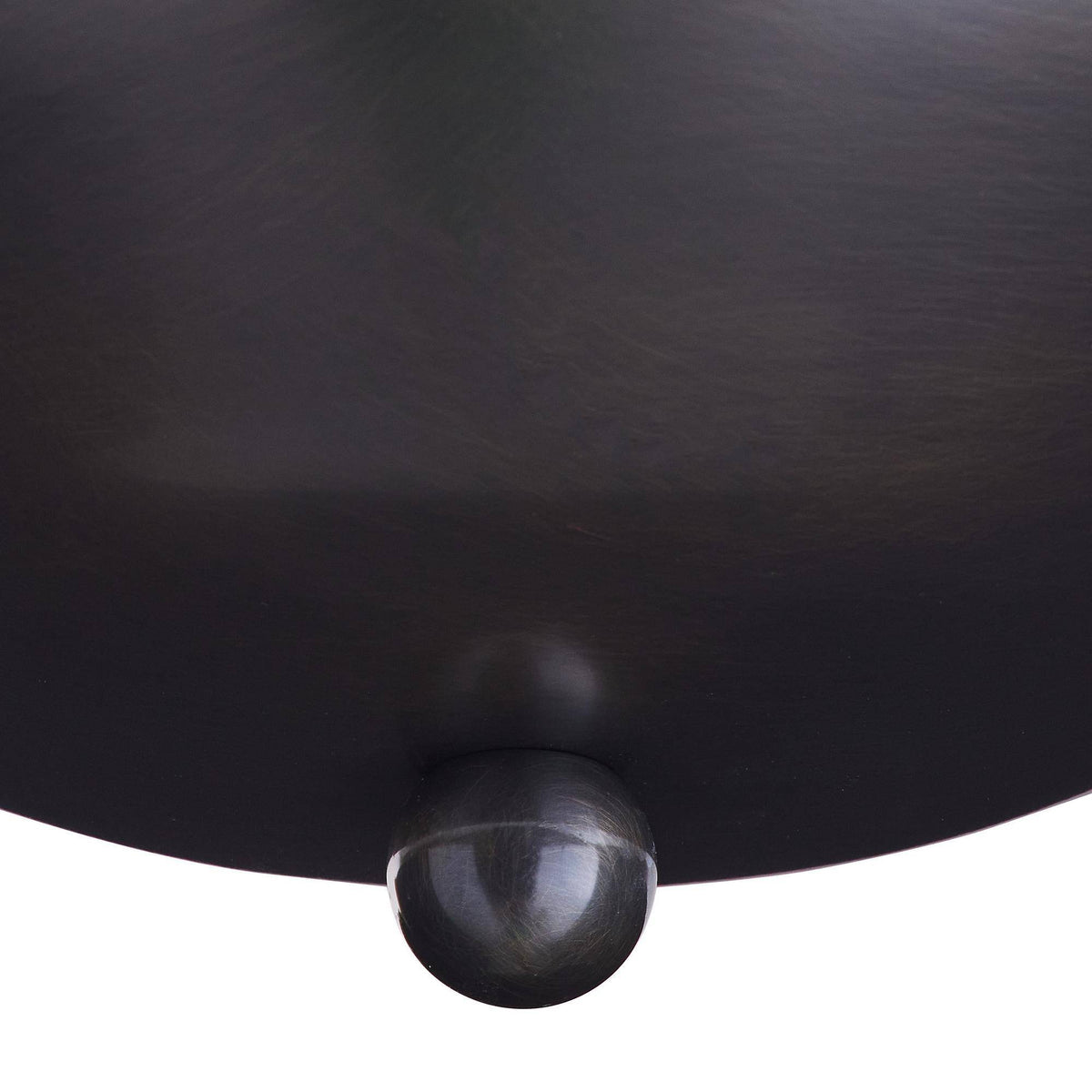 Camella Flush Mount-English Bronze Steel, Ivory Ricestone