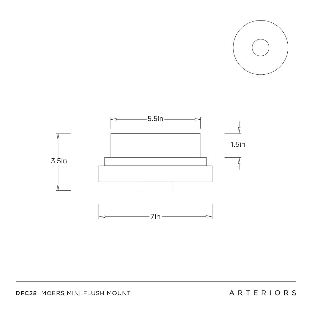 Moers Mini Flush Mount