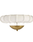 Camella Small Flush Mount-Antique Brass