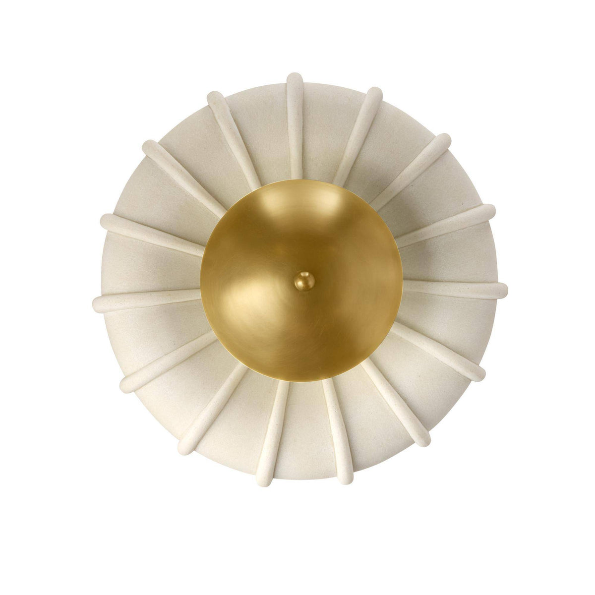 Camella Small Flush Mount-Antique Brass