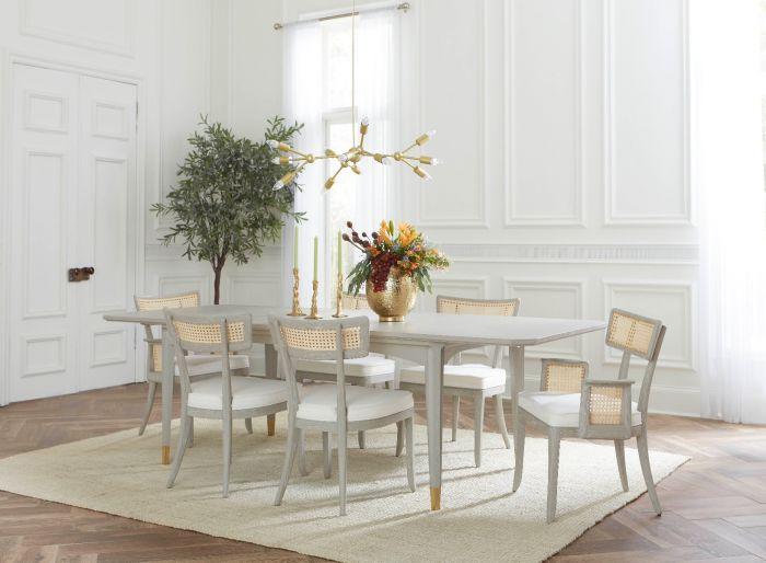 Bertram Dining Table, Soft Grey - Maison Vogue