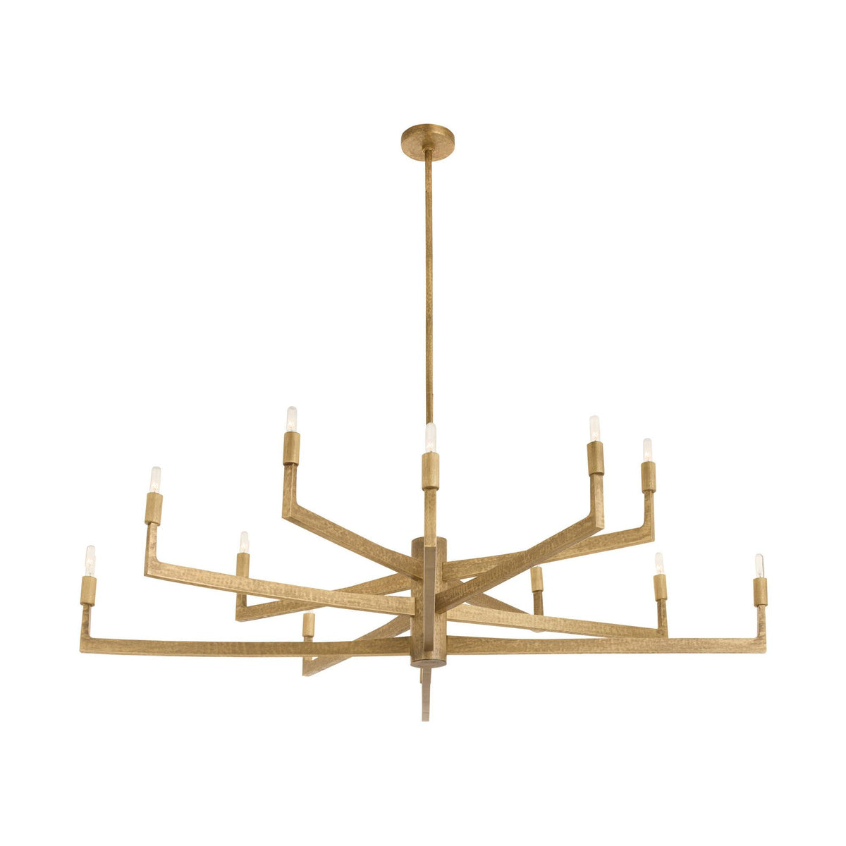 Griff Large Chandelier-Antique Brass, Iron