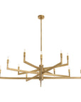 Griff Large Chandelier-Antique Brass, Iron