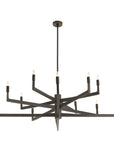 Griff Large Chandelier-English Bronze, Iron