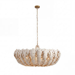 Bilal Round Chandelier-Ivory