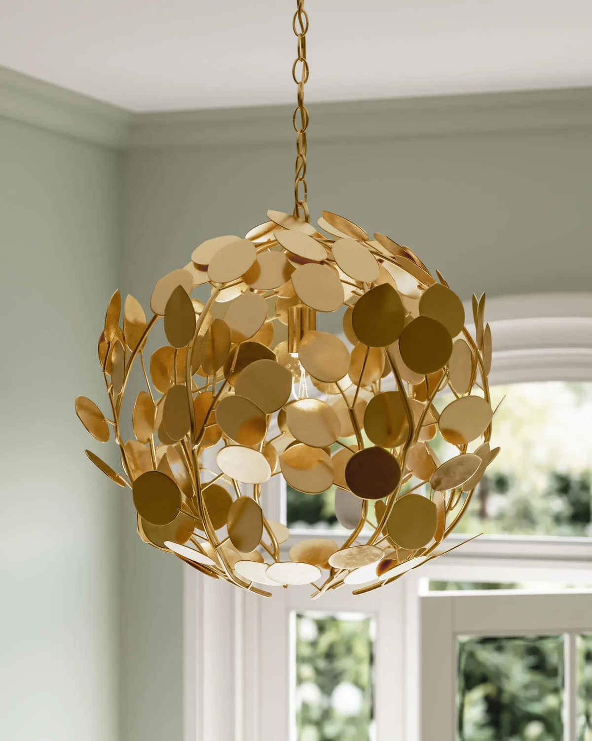 Lunaria Gold Orb Chandelier
