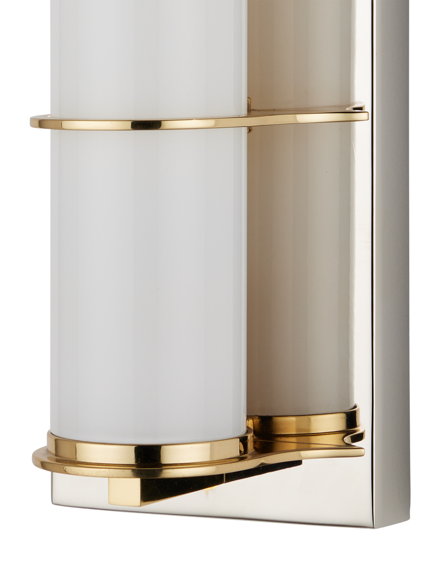 Blaine Nickel Bath Wall Sconce