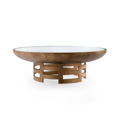 Ella Coffee Table, Antique Brass - Maison Vogue