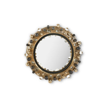 Eris Mirror, Antique Brass