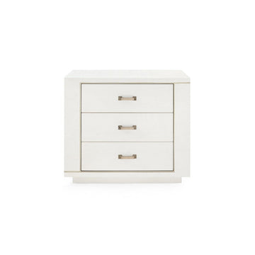 Ethan 3-Drawer End Table, Sand White