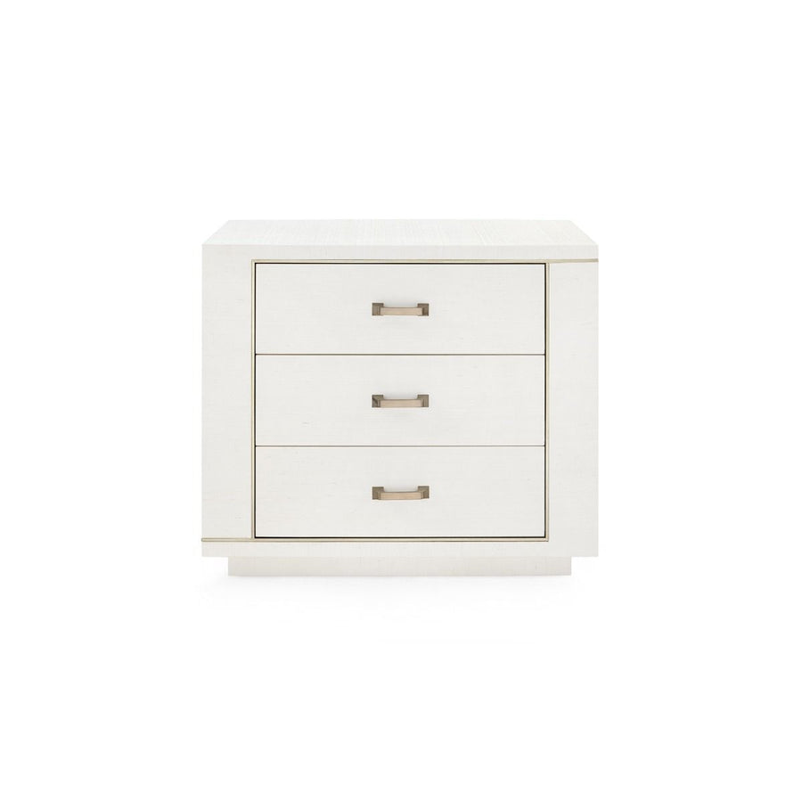 Ethan 3-Drawer End Table, Sand White