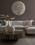 Manhattan Coffee Table Round, with Glass - Maison Vogue