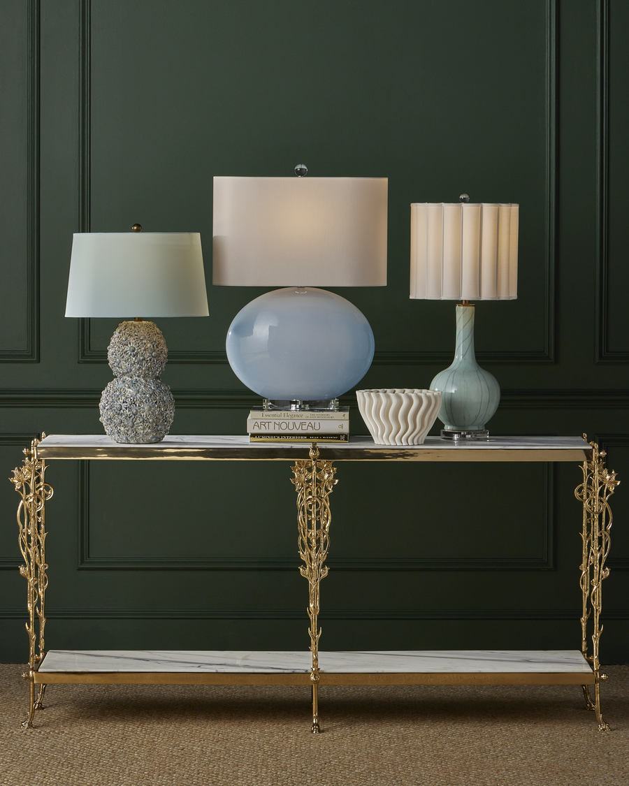 Celadon Crackle Table Lamp