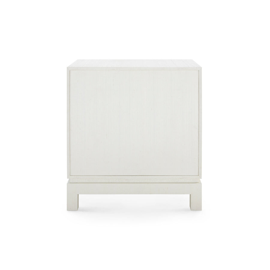 Florence 2-Drawer End Table, Sand White
