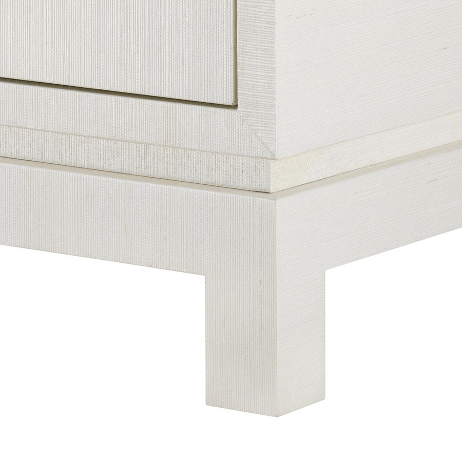 Florence 2-Drawer End Table, Sand White
