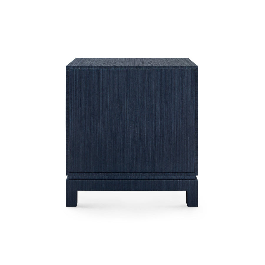 Florence 2-Drawer End Table, Selvage Blue