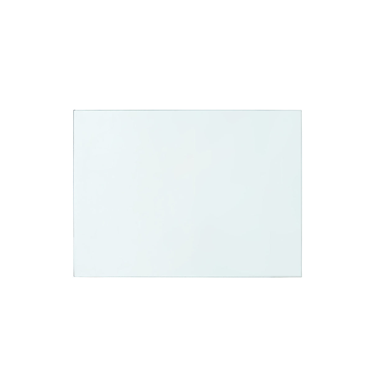 Florence 2-Drawer End Table Glass Top, Clear