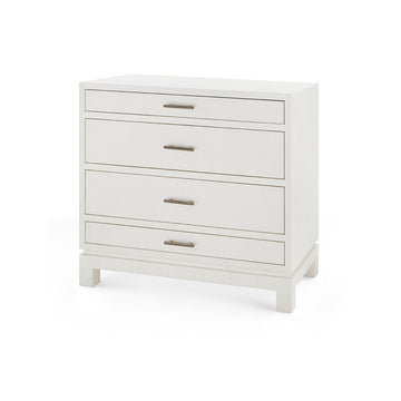 Florence Large 4-Drawer, Sand White