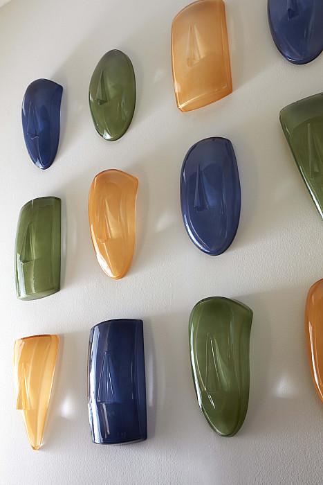 Classic Convex Cycladic Wall Art, Blue